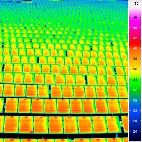 Thermal Mapping of Solar Panels