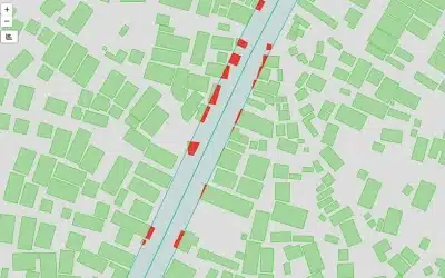 kenha Road encroachments mapping